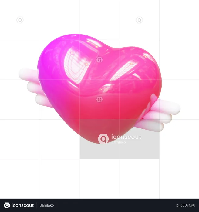 Coeur d'aile  3D Icon