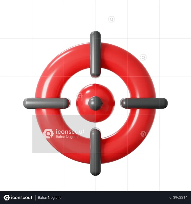 Aim Target  3D Illustration