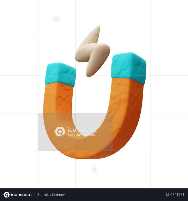 Aimant  3D Icon