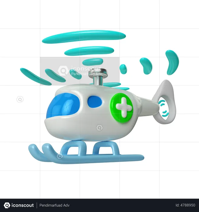 Air Ambulance  3D Illustration