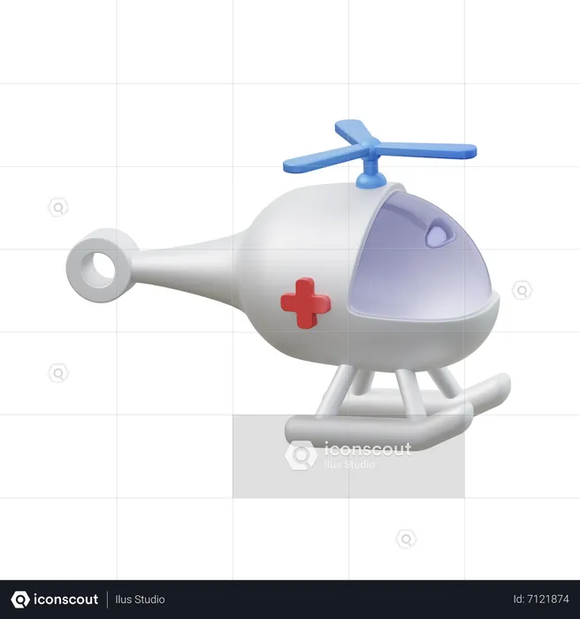 Air Ambulance  3D Icon
