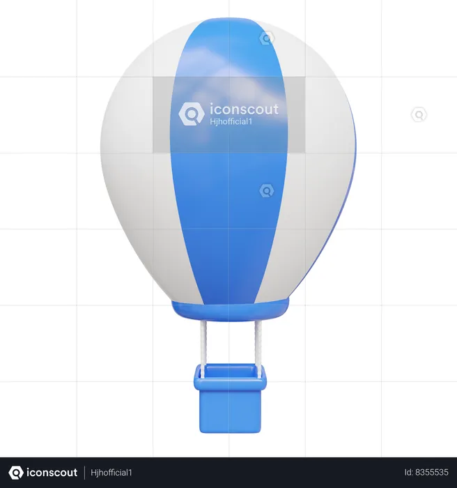 Air Balloon  3D Icon