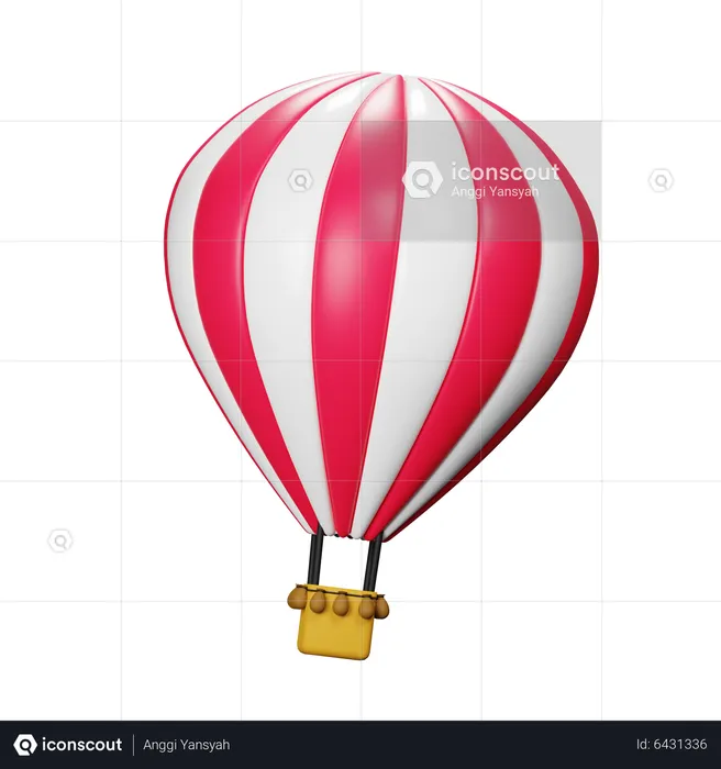 Air Balloon  3D Icon