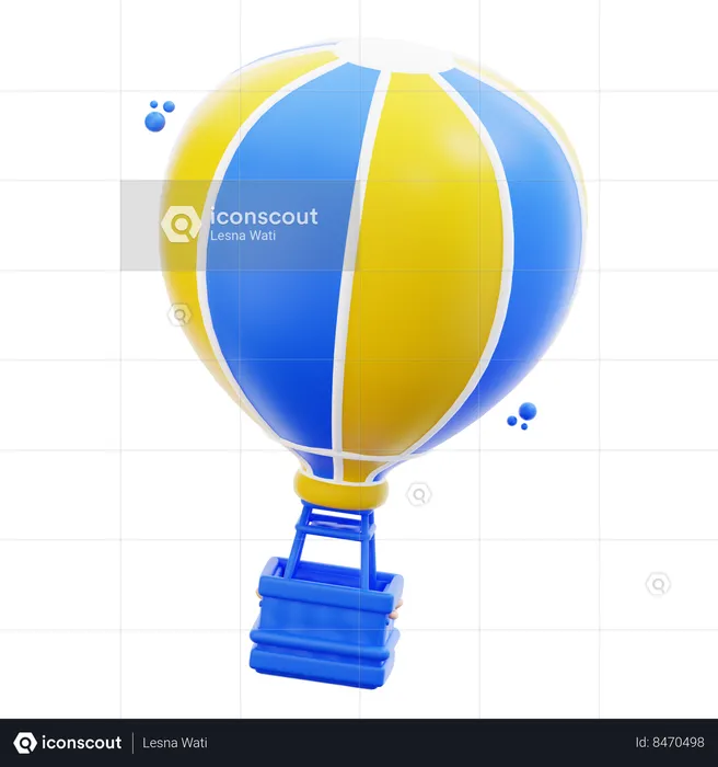 Air Balloon  3D Icon