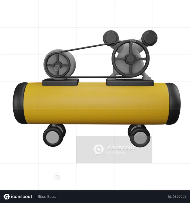 Air Compressor  3D Icon