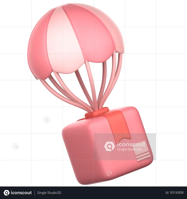 Air Delivery  3D Icon