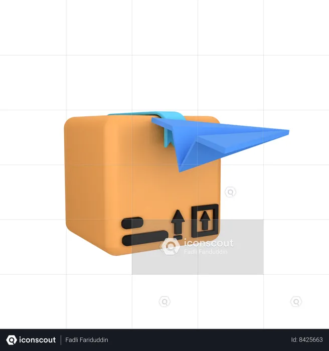 Air Delivery  3D Icon