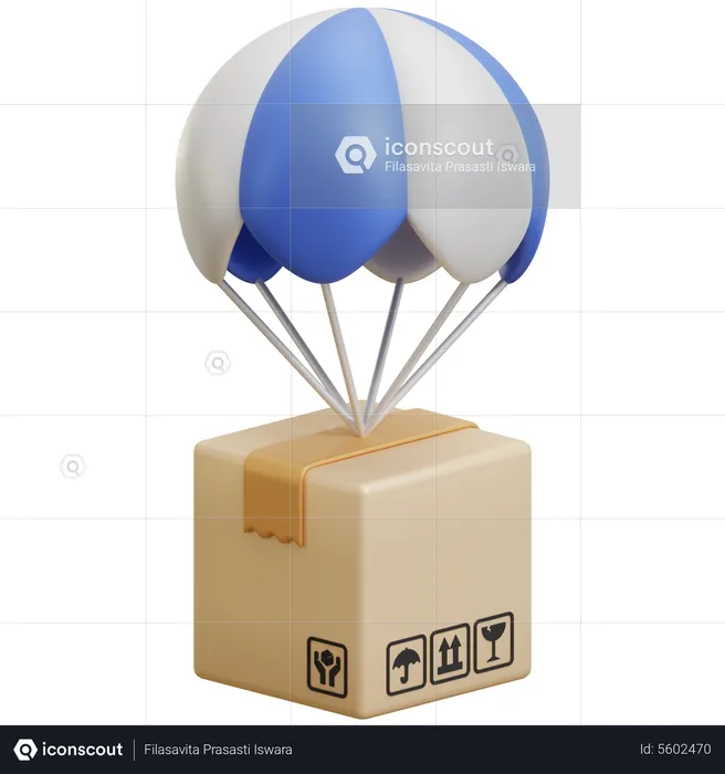 Air Delivery  3D Icon