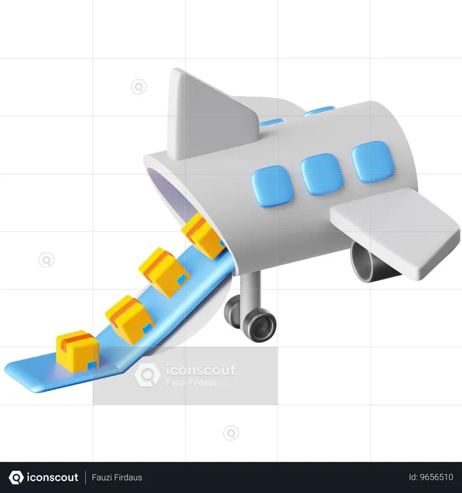 航空貨物  3D Icon