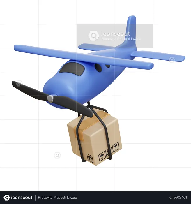 Air Freight  3D Icon