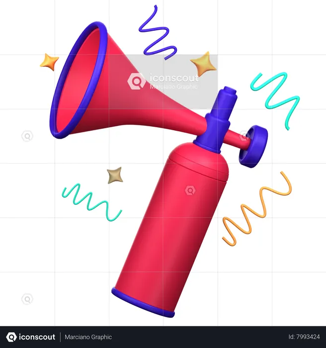 Air Horn  3D Icon