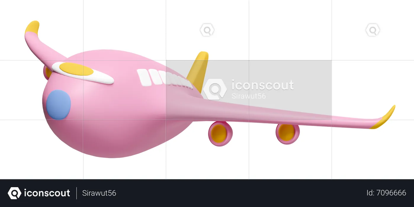 비행기  3D Illustration
