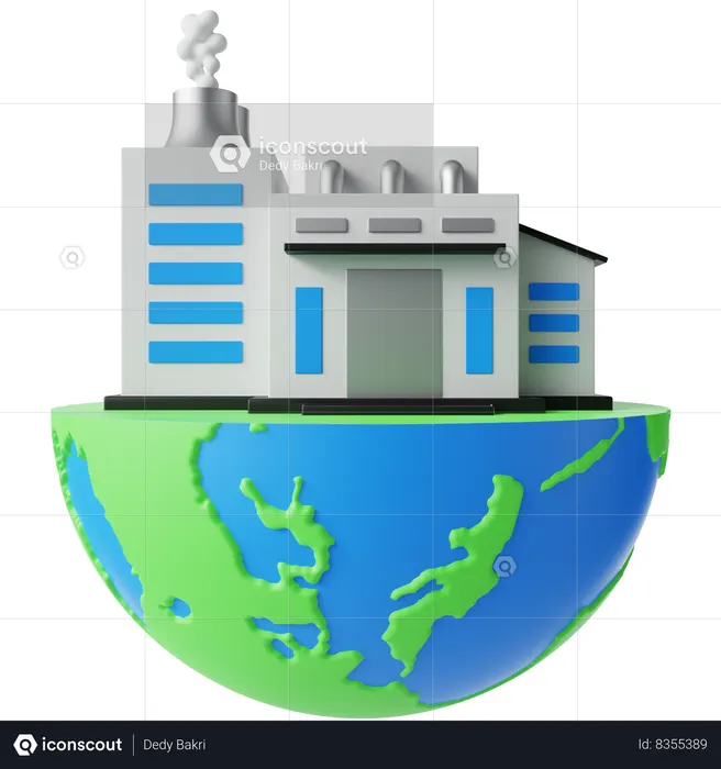 Air pollution  3D Icon