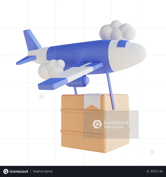 Air Shipping  3D Icon