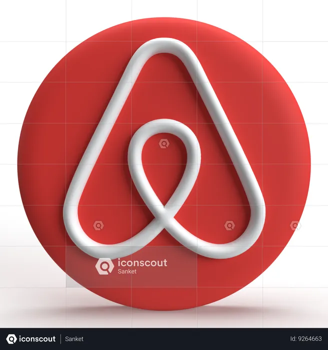 Airbnb  3D Icon