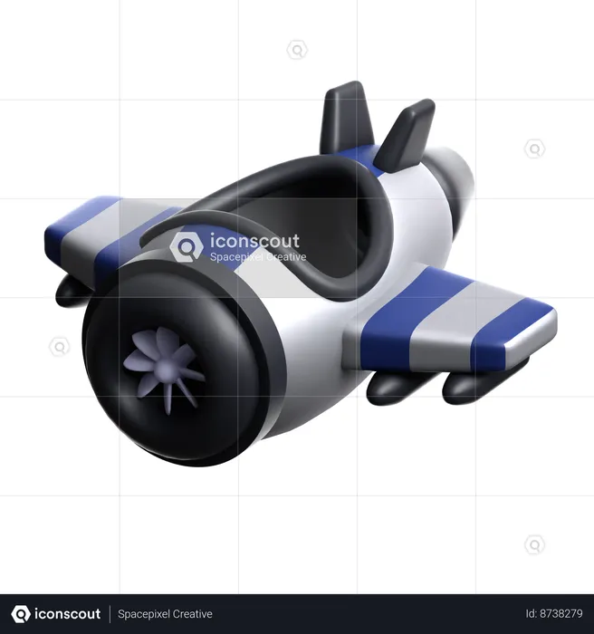 Aircraft  3D Icon