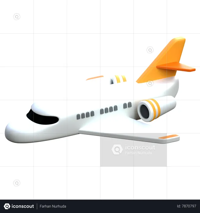 Aircraft  3D Icon