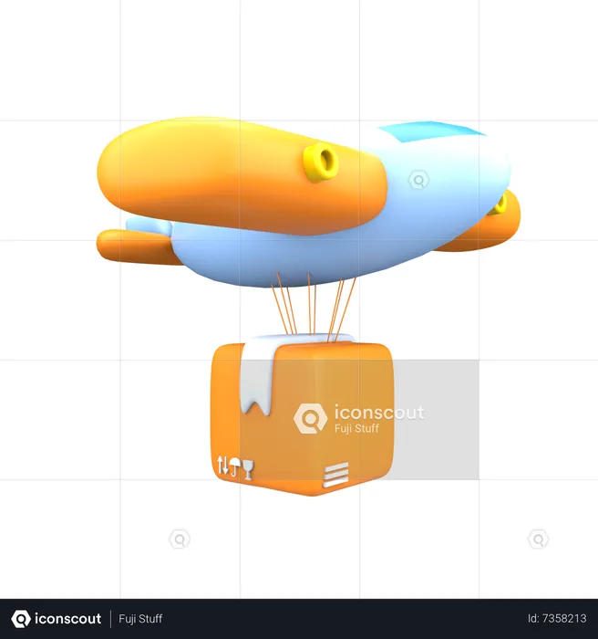 Aircraft Delivery  3D Icon