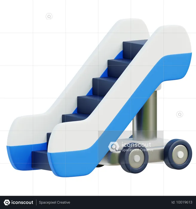 Aircraft Stairs  3D Icon