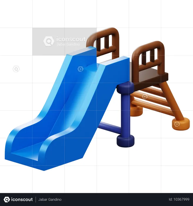 Toboggan pour aire de jeux  3D Icon