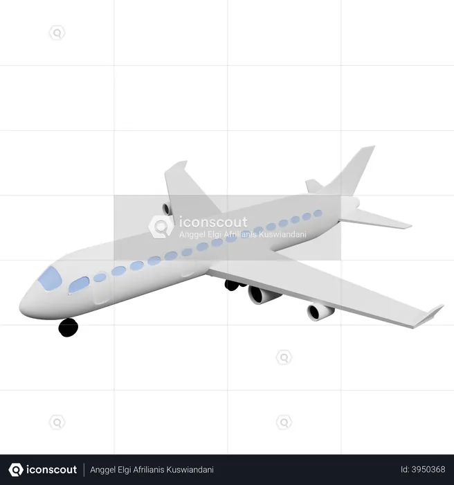 Airliner  3D Illustration