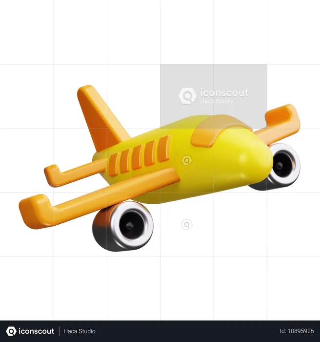 飛行機  3D Icon