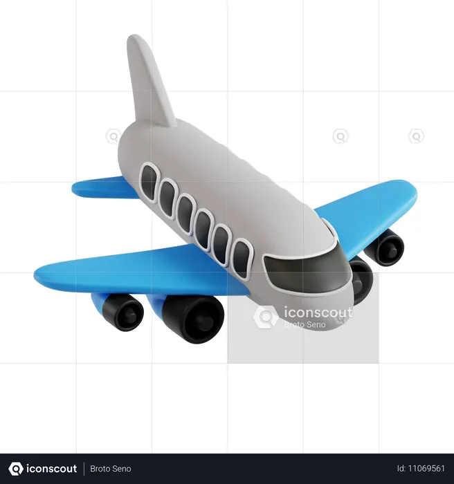 Airplane  3D Icon