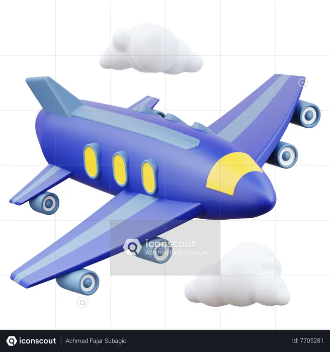 Airplane  3D Icon