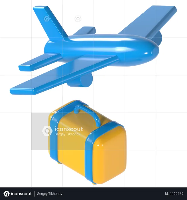 Airplane  3D Illustration