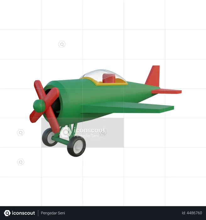 Airplane  3D Illustration