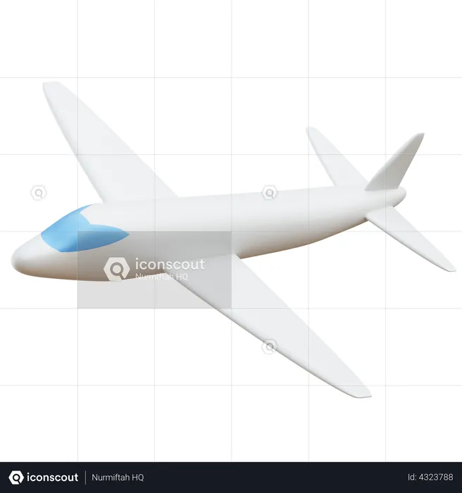 Airplane  3D Illustration