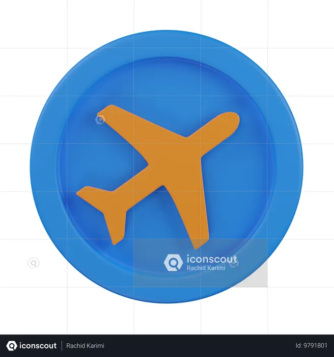 Airplane Mode  3D Icon