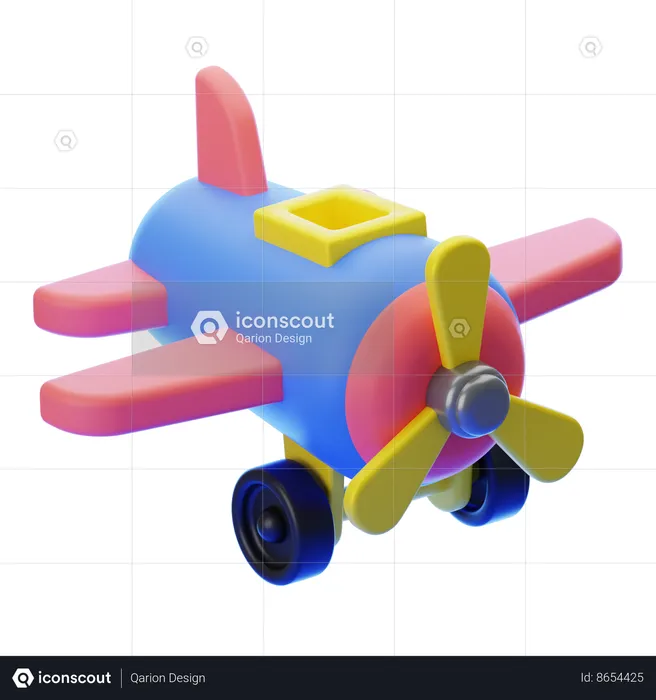 AIRPLANE TOY  3D Icon