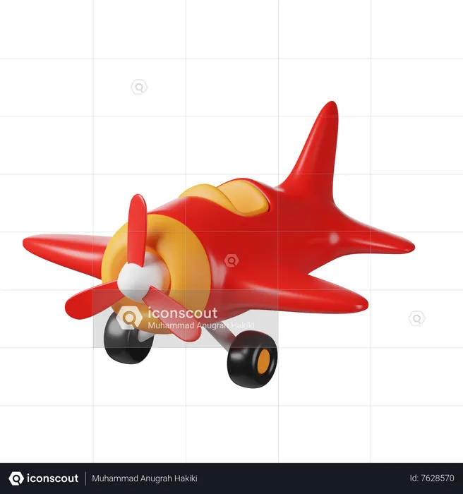 Airplane Toy  3D Icon