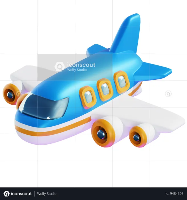 AIRPLANE  TOYS  3D Icon