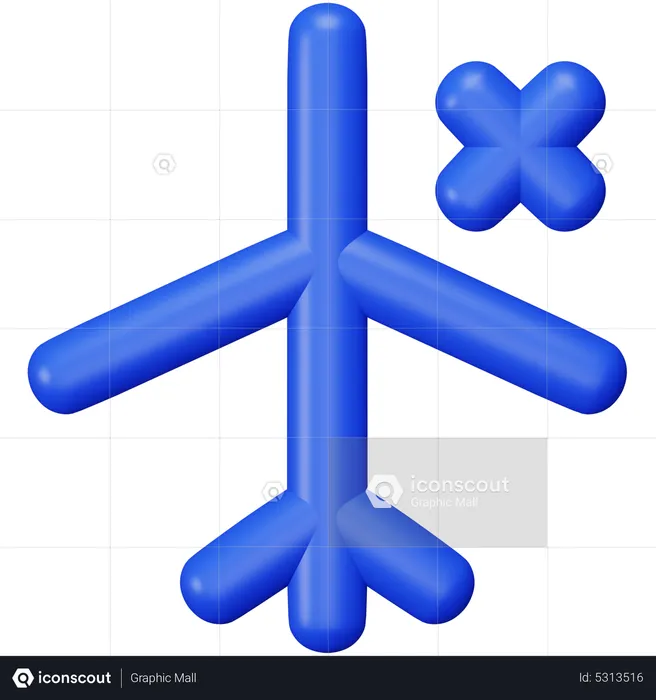 Airplanemode Off  3D Icon