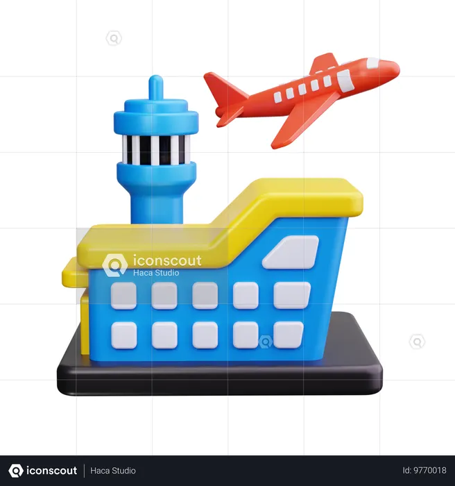 Airport  3D Icon