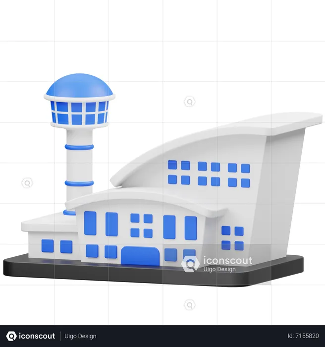 Airport  3D Icon