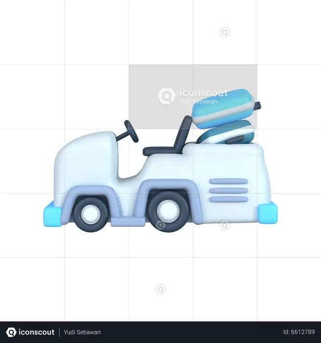 Airport Car  3D Icon