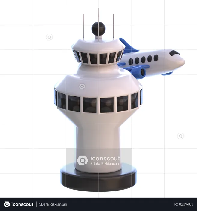 Airport Tower  3D Icon