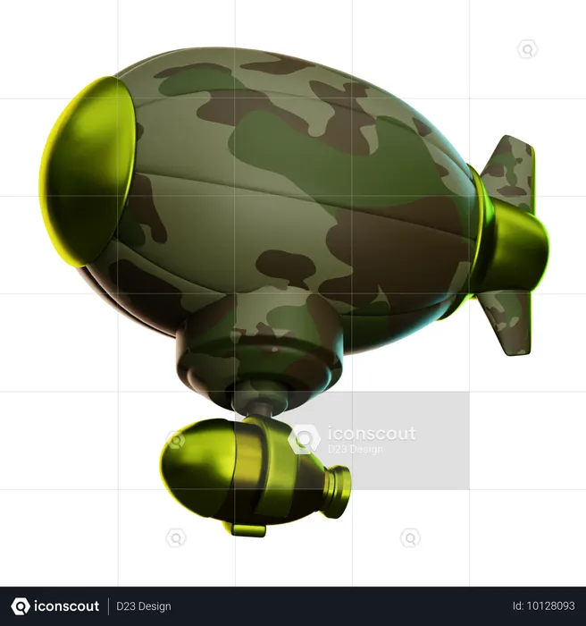 Airship Drop Bomb  3D Icon