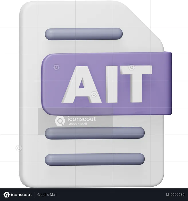 Ait File  3D Icon