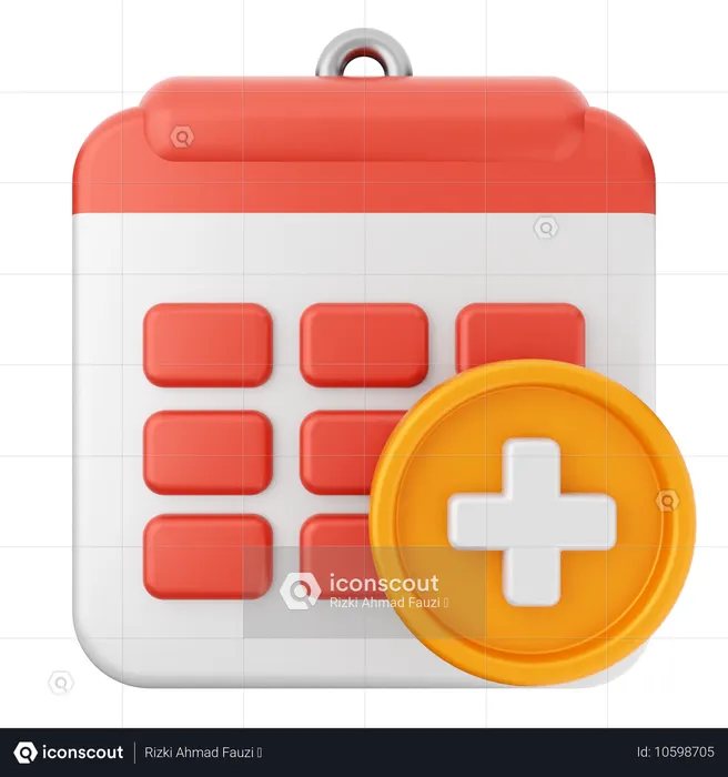 Ajouter un calendrier  3D Icon