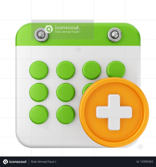 Ajouter un calendrier  3D Icon