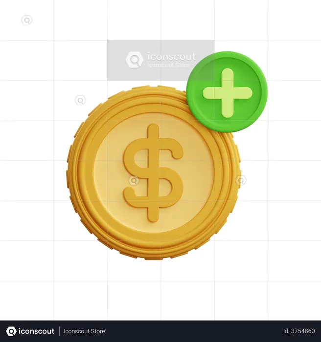 Ajouter de l'argent  3D Icon