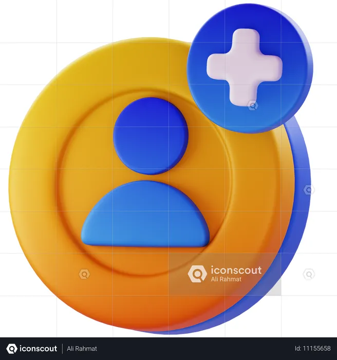 Ajouter un utilisateur  3D Icon