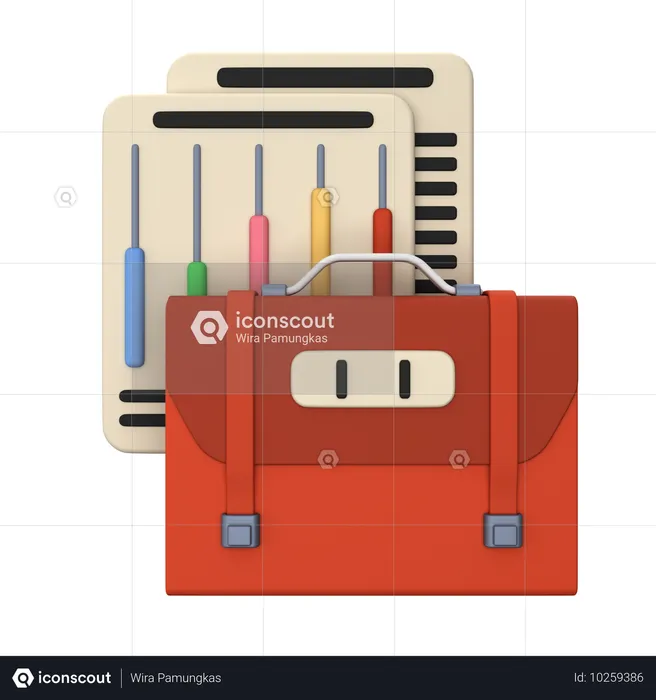 Aktentasche  3D Icon