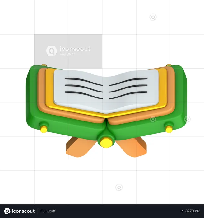 Livro do Alcorão lido  3D Icon