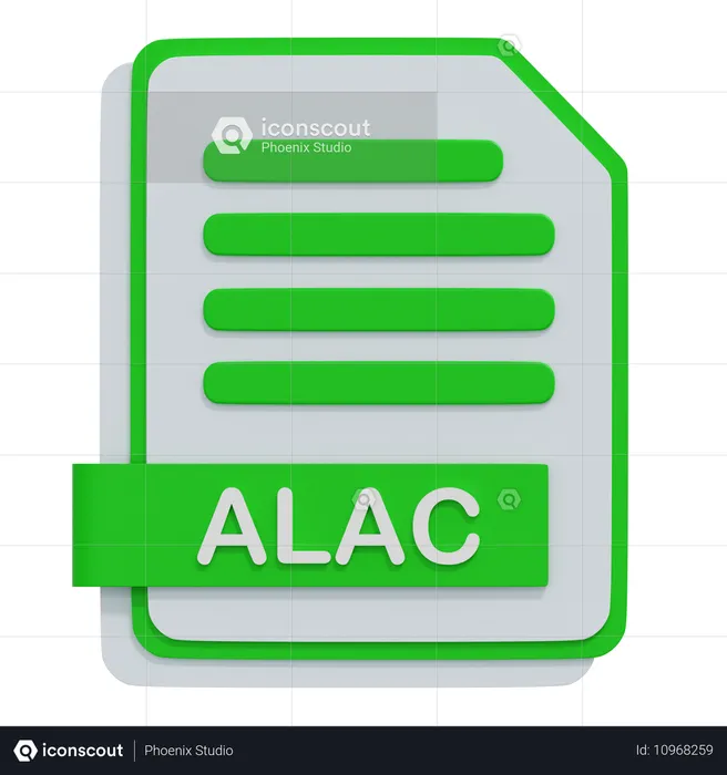 ALAC File  3D Icon