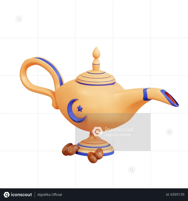 Aladin-Lampe  3D Icon